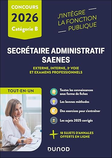 Concours Secrétaire administratif et SAENES 2026 — Tout-en-un