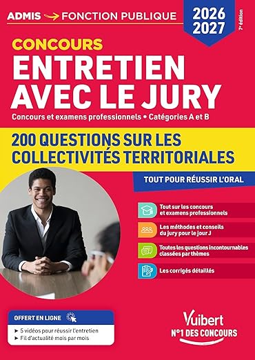 Entretien avec le jury — 200 questions sur les collectivités territoriales — 2026-2027